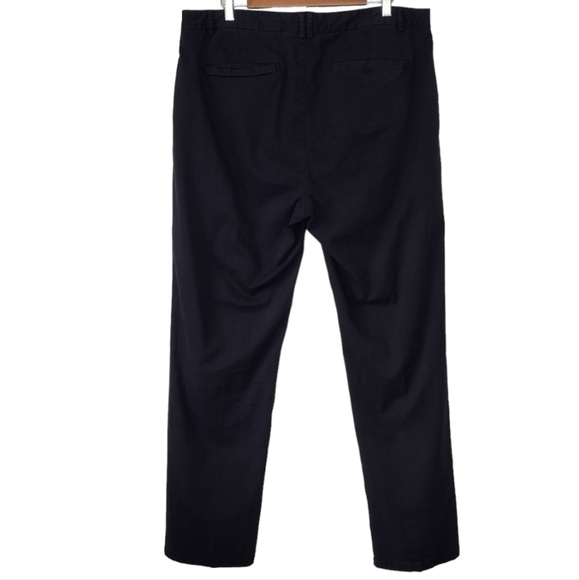 Everlane Men's Black Cotton Blend Flat Front Casual Chino Dress Pants Sz 38 - Picture 2 of 16